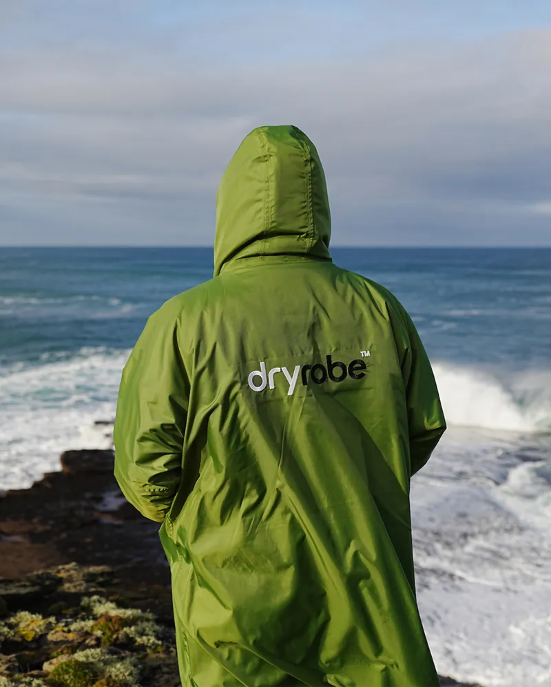 Dryrobe Long Sleeve Dark Green/Black-2