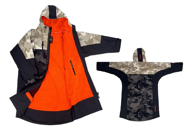 Dryrobe Nexus Long Sleeve - Dual Camo/Orange
