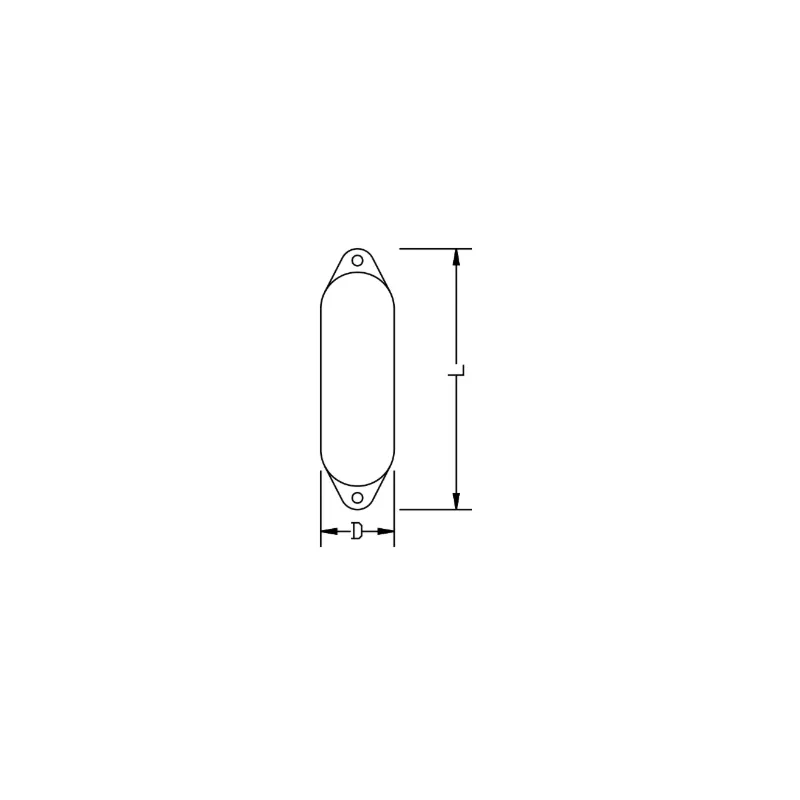 Anchor Marine Standard Fender 91 x 31cm - White-2