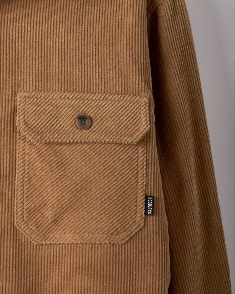 Saltrock Men's Zeke 2 Sherpa Lined Shacket - Brown XL-2