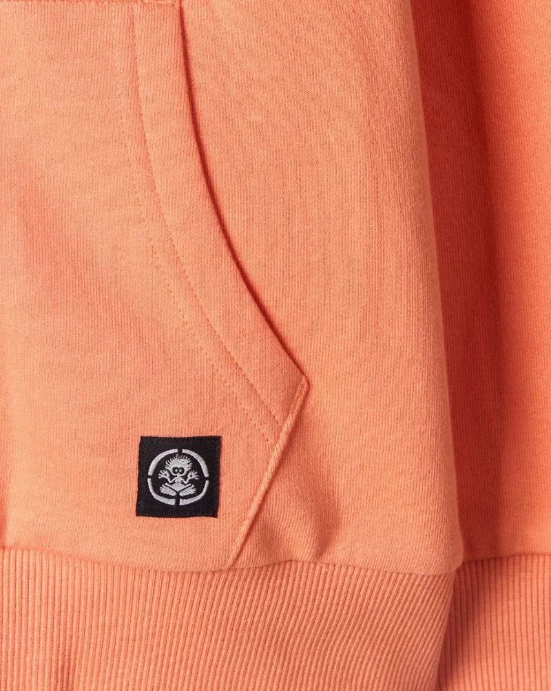 Saltrock Kid's Waveline Borg Lined Zip Hoodie - Orange-4